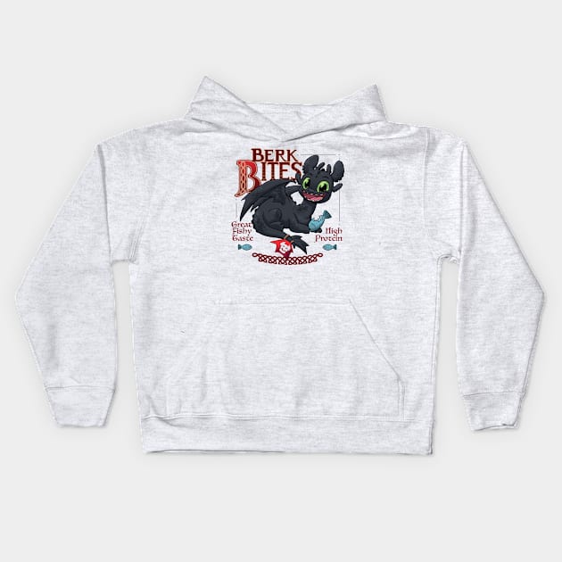 Berk Bites Kids Hoodie by Dooomcat